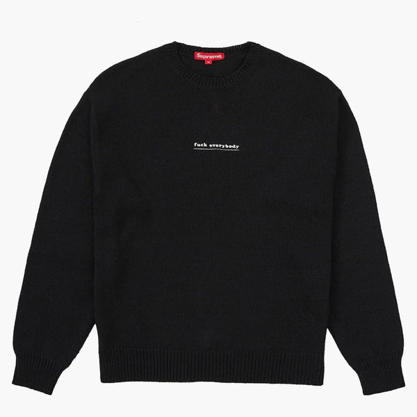 Supreme Fuck Everybody tröja svart