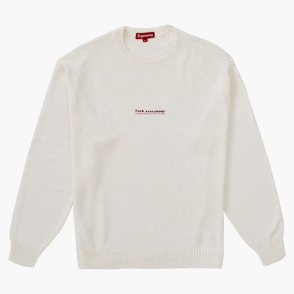Supreme Fuck Everybody tröja vit