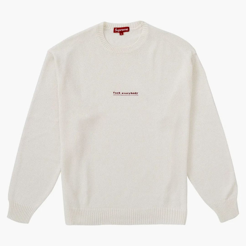 Supreme Fuck Everybody tröja vit