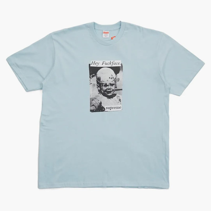 Supreme Fuck Face Té Azul pálido