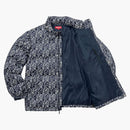 Supreme Fuck Jacquard Puffy Jacket Navy