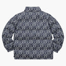Supreme Fuck Jacquard Puffy Jacket Navy