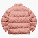 Nejvyšší kurva Jacquard Puffy bunda růžová