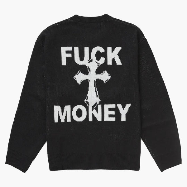 Supreme Fuck Money Sweater Black
