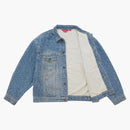 Supreme Fuck Stitch Denim Trucker Jacket Blue