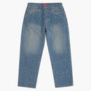 Supreme fuck stitch loose fit Jean Blue