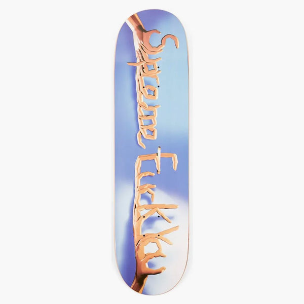 Supreme Fuck You Skateboard Skateboard Deck Blue