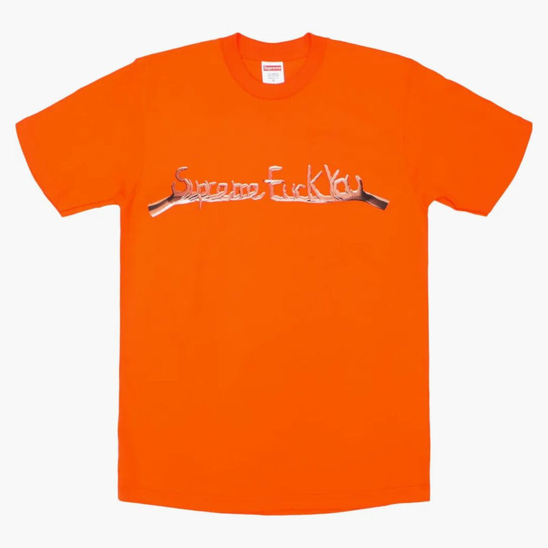 Supreme fuck you tea orange
