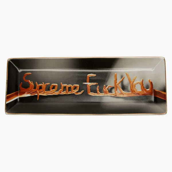 Supreme fuck you tray black