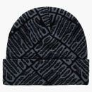 Supreme radio spellout beanie black