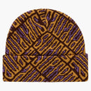 Supreme radio spellout beanie orange
