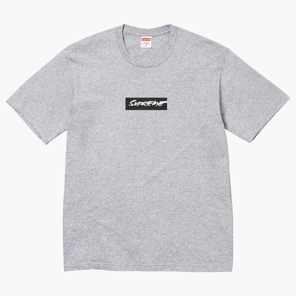 Supreme Futura Box Logo Tee Grey