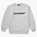 Supreme Futura Logo Crewneck Ash Gray