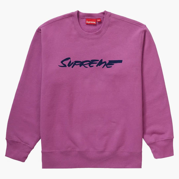 Supreme Futura Logo Crewneck Bright Purple
