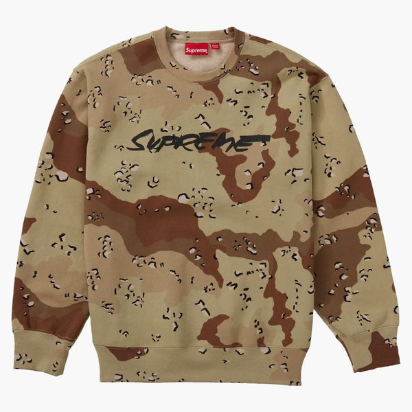 Supreme Futura Logo Crewneck Chocolate Chip Camo