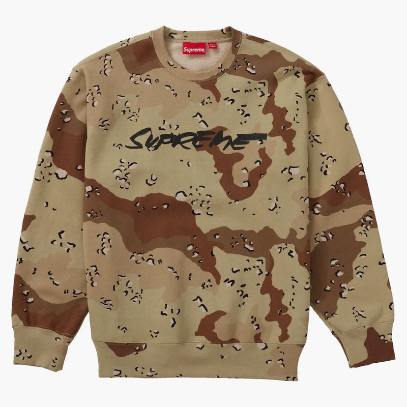 Supreme Futura Logo Crewneck Chocolate Chip Camo