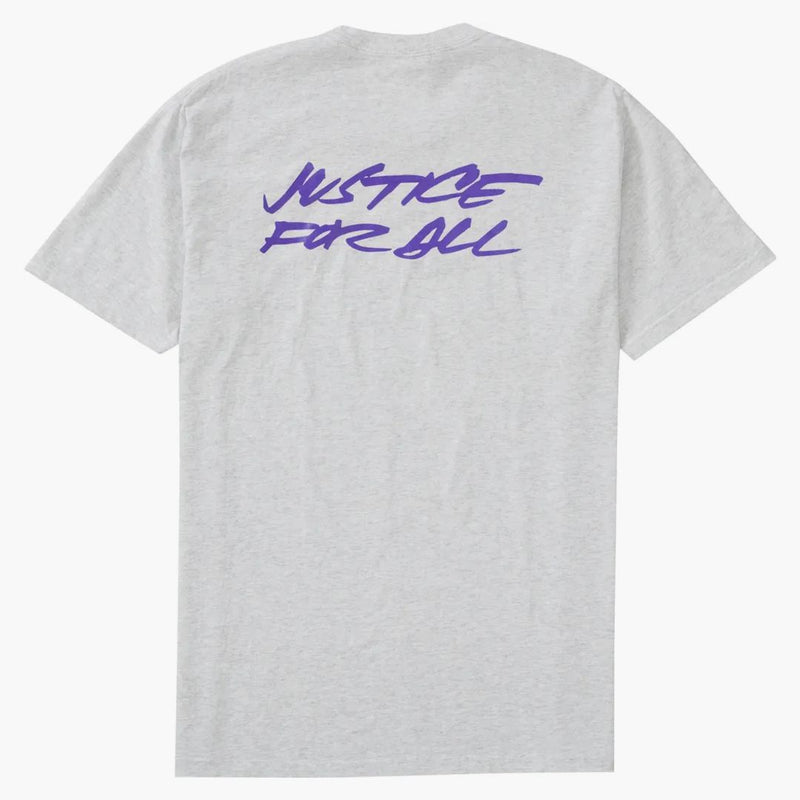 Supreme Futura Logo Tea Ash Gray