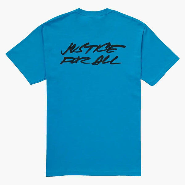 Supreme Futura Logo Tee Bright Blue