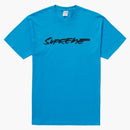 Supreme Futura Logo Tee Bright Blue