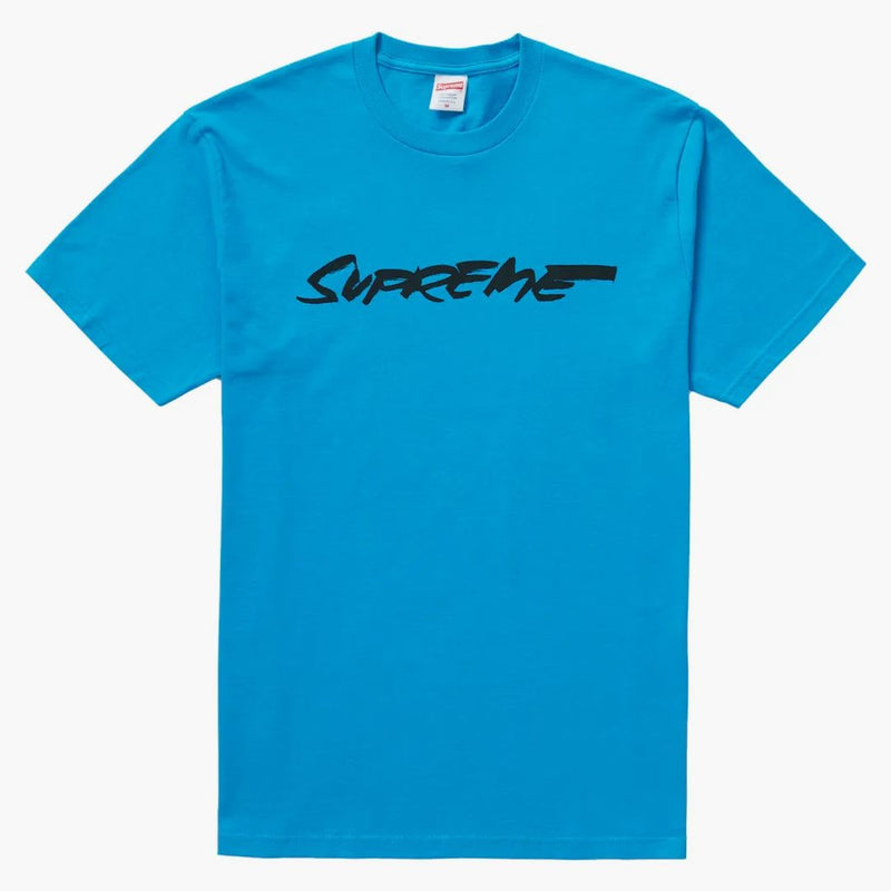 Supreme Futura Logo Tee Bright Blue
