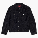 Supreme Fuzzy Pile Trucker Jacket Black