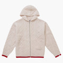 Supreme Goodenough Zip Up Hooded Sweater Natural