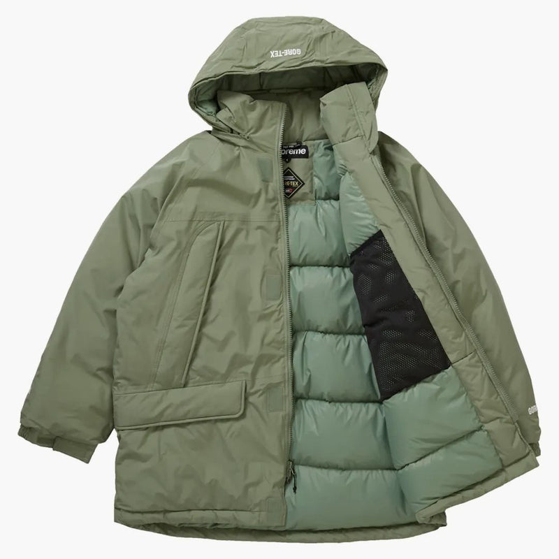 Supreme Gore-Tex 700-relleno de parka (FW20) Oliva ligera