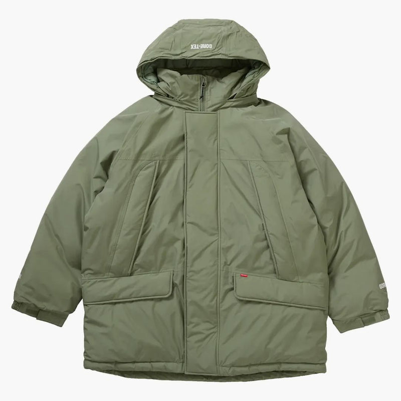 Supreme Gore-Tex 700-relleno de parka (FW20) Oliva ligera