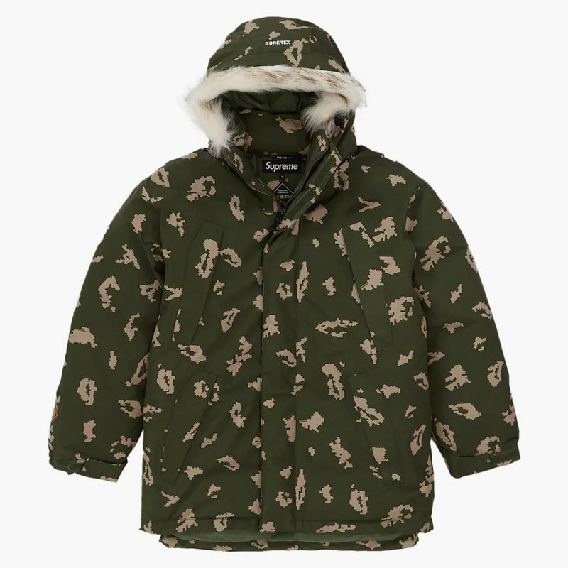 Nejvyšší gore-Tex 700-plnění parka (FW21) Olive Russian Camo
