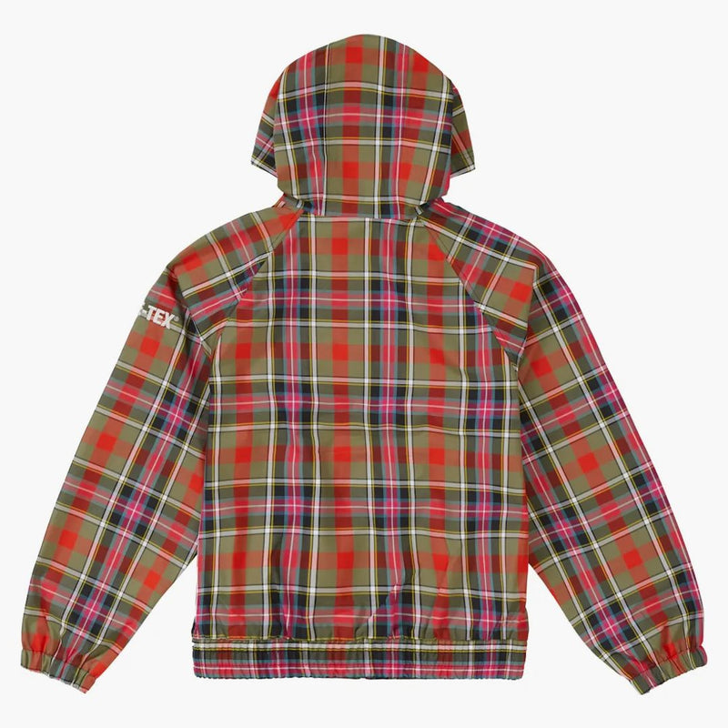 Supreme Gore-tex Hooded Harrington Jacket Olive Plaid