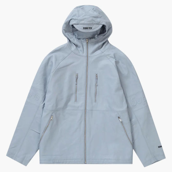 Supreme Gore-tex Leather Jacket Light Grey