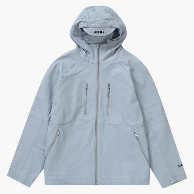 Supreme Gore-tex Leather Jacket Light Grey