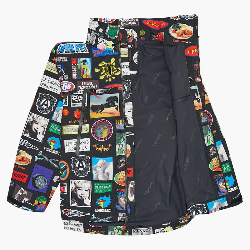 Supreme Gore-tex Stickers Shell Jacket (ss21) Black