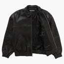Supreme Gem Studded Leather Jacket Black