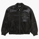 Supreme Gem Studded Leather Jacket Black