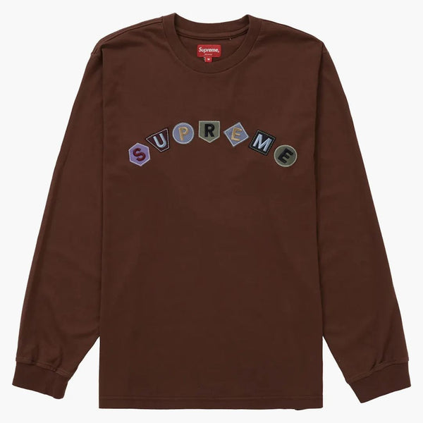 Supremo geo arc l/s top marrone