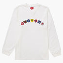 Supreme Geo Arc L/s Top White
