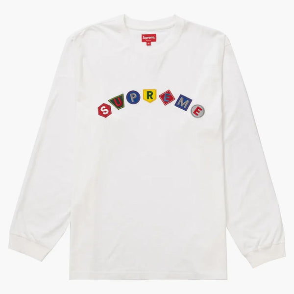 Supremo geo arc l/s top bianco