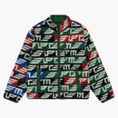 Supreme geo reversible windstopper fleece jacket multicolor