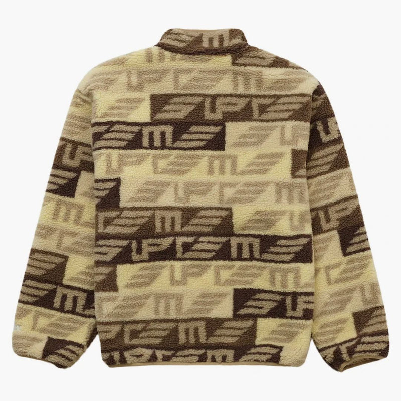 Suprem Geo Reversibil Windstopper Fleece Geacă Tană