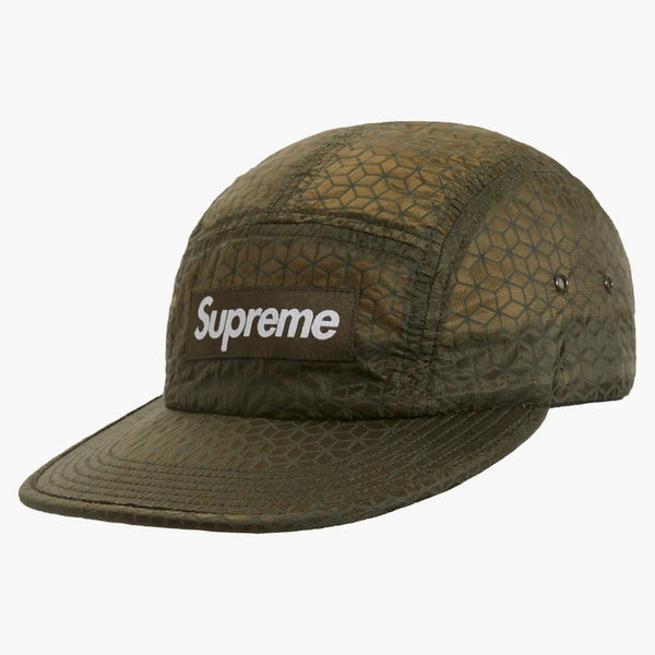 Supreme Geometric Ripstop Camp Cap Olive