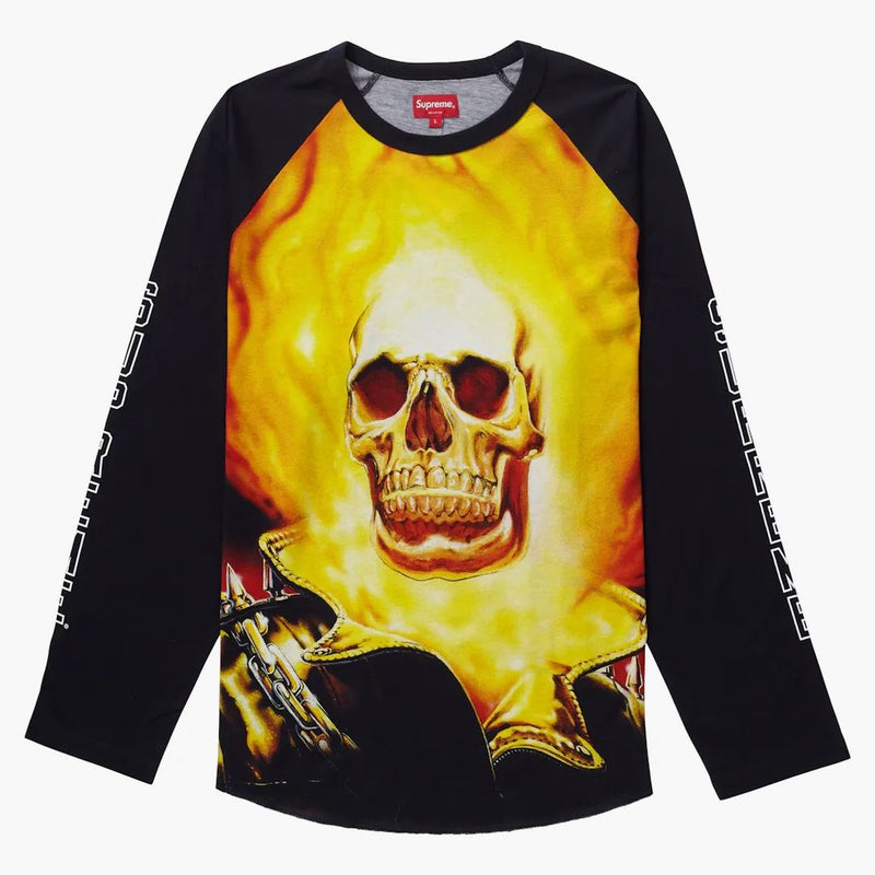 Supreme Ghost Rider Raglan L/s Top Black