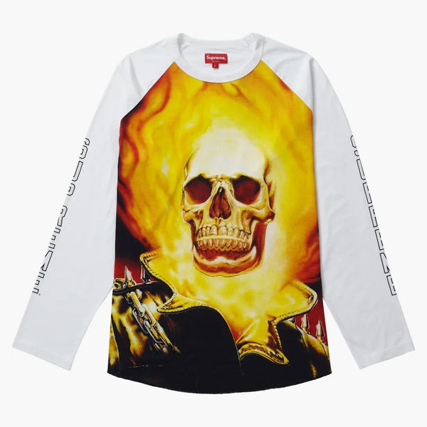 Nejvyšší duchový jezdec Raglan L/S Top White