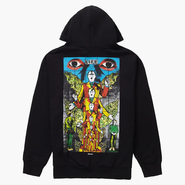 Nejvyšší mikina Gilbert & George Life Hooded Black