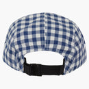 Supreme Gingham Camp Cap Navy