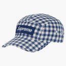 Supreme Gingham Camp Cap Navy