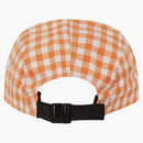 Supreme Gingham Camp Cap Orange