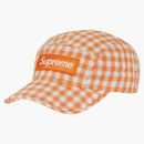 Supreme Gingham Camp Cap Orange
