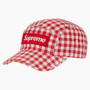 Supreme Gingham Camp Cap Red