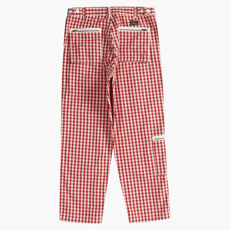 Najwyższy gingham Flight Pant Red